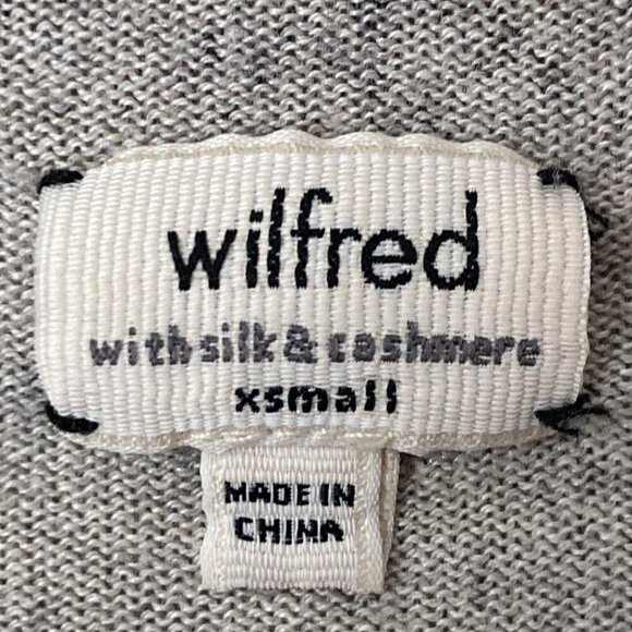 Aritzia Wilfred Silk Cashmere Blend Snake Reptile Print Sweater Top - Picture 4 of 8